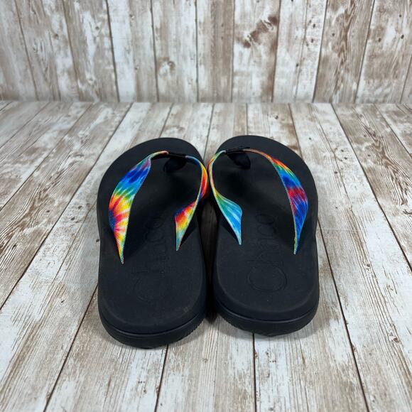 Chaco‎ rainbow flip flops Womens 7 - Picture 3 of 7